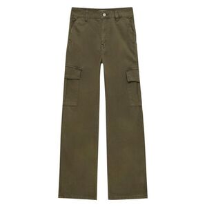 Pull&Bear Cargo nadrágok khaki kép