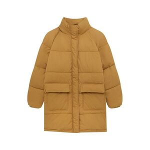 Pull&Bear Télikabátok világosbarna kép