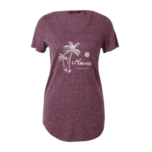 VERO MODA Póló 'LUA' barna / fehér kép