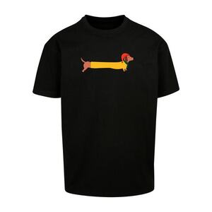 Merchcode Póló 'Christmas Dog' brokát / aranysárga / piros / fekete kép