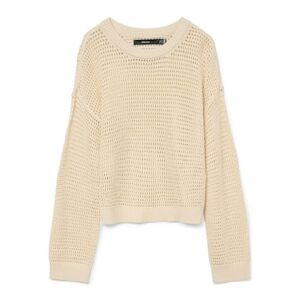 VERO MODA Pulóver 'VMNEWMADERA' krém kép