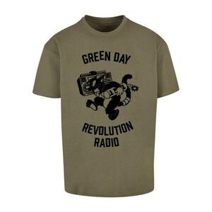 Merchcode Póló 'Green Day Revolution Radio' olíva / fekete kép