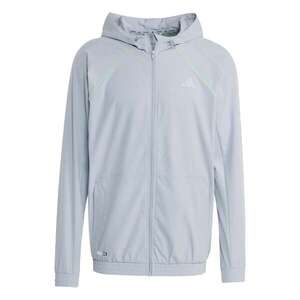 ADIDAS PERFORMANCE Tréningdzseki 'Tech Apparel' ezüstszürke / világoszöld kép