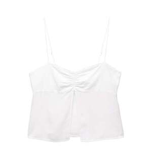 Pull&Bear Top 'PACIFIC' fehér kép