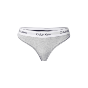 Calvin Klein Underwear String bugyik szürke melír / fekete / fehér kép
