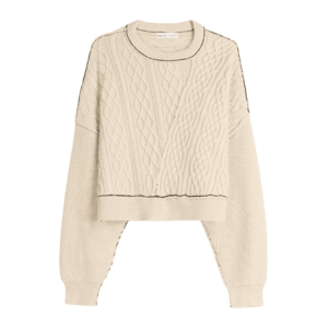Bershka Pulóver ekrü kép