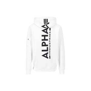 ALPHA INDUSTRIES Tréning póló 'Backprint' fekete / fehér kép