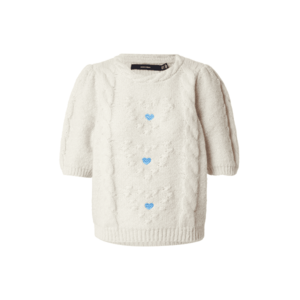 VERO MODA Pulóver krém / azúr kép