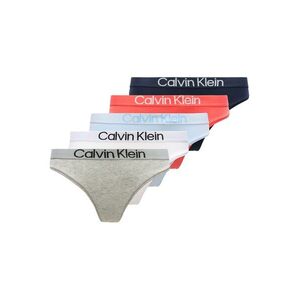 Calvin Klein Underwear String bugyik világoskék / szürke melír / dinnye / fehér kép
