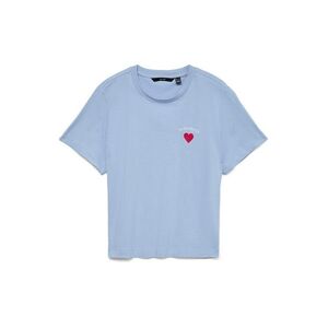 VERO MODA Póló levendula / piros kép