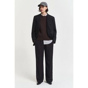 NADRÁG GANT WOOL BLEND PULL ON PANTS BLACK kép