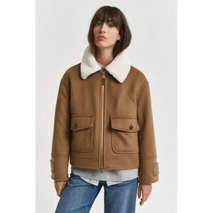 DZSEKI GANT WOOL BLEND FLIGHT JACKET ROASTED WALNUT kép