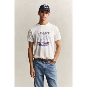 PÓLÓ GANT GRAPHIC SS TSHIRT EGGSHELL kép