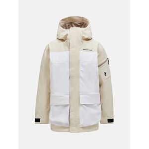 Kabát Peak Performance M 2L Stretch Parka Sand Fog/Vintage White kép