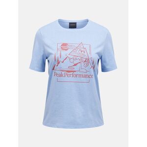Póló Peak Performance W Explore Graphic Tee Amity Blue kép
