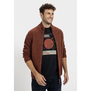 Pulóver Camel Active Knitted Jacket Brick Red kép