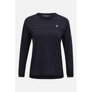 Póló Peak Performance W Trail Wool Blend Ls Black kép