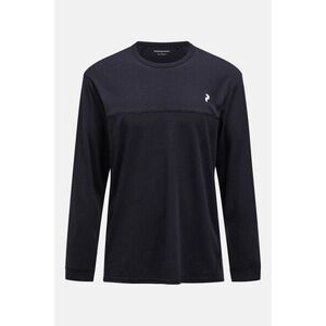 Póló Peak Performance M Trail Wool Blend Ls Black kép