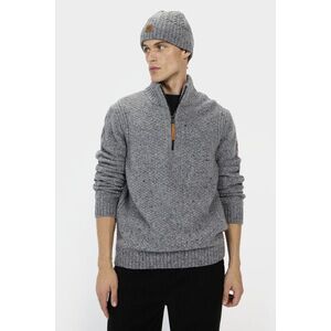 Pulóver Camel Active Pullover Troyer Grey Melange kép