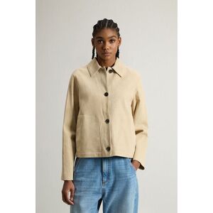 Dzseki Woolrich Light Suede Jacket Light White Pepper kép