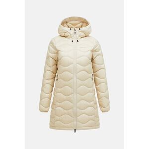 Kabát Peak Performance W Helium Down Parka Sand Fog kép