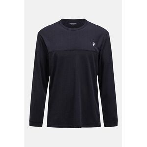 Póló Peak Performance M Trail Wool Blend Ls Black kép