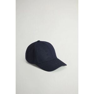 Sapka Woolrich Solid Wool Baseball Cap Melton Blue kép