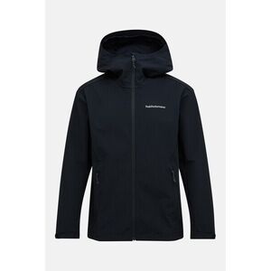 Dzseki Peak Performance Explore Softshell Hood Jacket Men Black kép