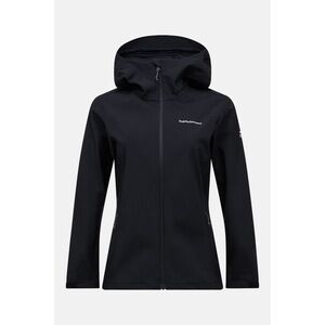 Dzseki Peak Performance Explore Softshell Hood Jacket Women Black kép