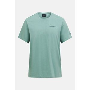 Póló Peak Performance Explore Logo Tee Men Green Valley/Ponderosa Pine kép