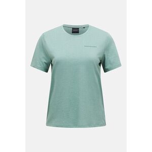 Póló Peak Performance Explore Logo Tee Women Green Valley/Ponderosa Pine kép