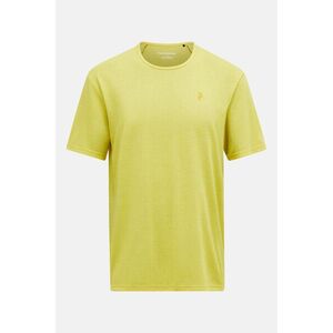 Póló Peak Performance M Wool Blend Ss Tee Canary Lime/Warm Blush kép