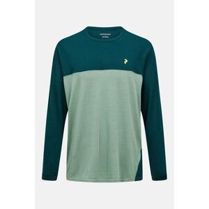 Póló Peak Performance M Trail Wool Blend Ls-Gre Ponderosa Pine/Sand Fog kép