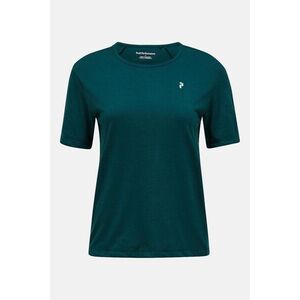 Póló Peak Performance W Wool Blend Ss Tee Ponderosa Pine/Sand Fog kép