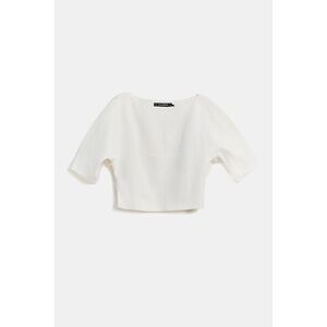 Blúz Karl Lagerfeld Studio Balloon Shaped Top White kép