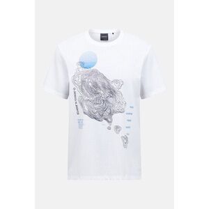 Póló Peak Performance M Explore Graphic Tee White/Blue Shadow kép