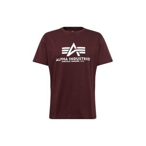 ALPHA INDUSTRIES Póló borvörös / fehér kép