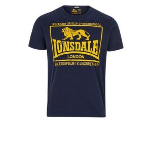 LONSDALE Póló 'Hounslow' éjkék / aranysárga kép