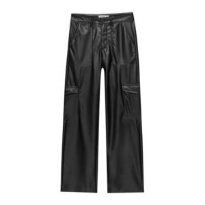 Pull&Bear Cargo nadrágok fekete kép