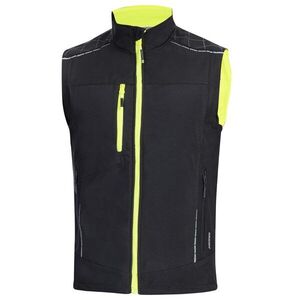 Ardon Munkavédelmi softshell mellény VISION - Fekete / sárga | L kép