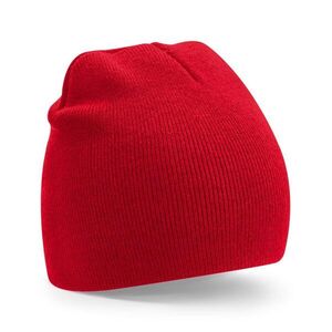 Beechfield Klasszikus újrahasznosított Beanie sapka - Piros kép