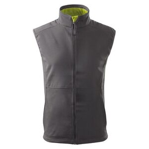 MALFINI Férfi softshell mellény Vision - Acélszürke | S kép