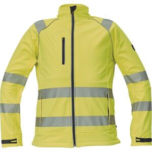Cerva Fényvisszaverő softshell kabát SHELDON HV - Sárga | XS kép