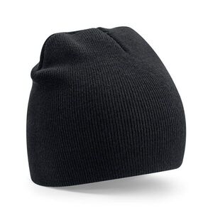 Beechfield Klasszikus újrahasznosított Beanie sapka - Fekete kép