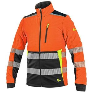 Canis (CXS) Férfi fényvisszaverő softshell dzseki CXS BENSON - Narancssárga / fekete | M kép