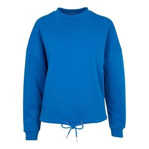 Build Your Brand Női oversized pulóver ejtett vállakkal - Kobalt | XL kép