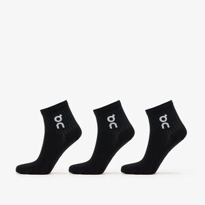On Logo Sock Mid 3-Pack Black M kép