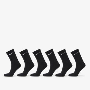 Nike Everyday Plus Cushioned Training Crew Socks (6 Pairs) Black/ White S kép