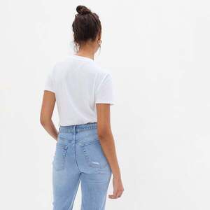 Póló GAP Basic Crewneck Tee Fresh White XS kép