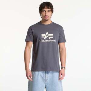 Póló Alpha Industries Basic T-Shirt Grey Black XXL kép